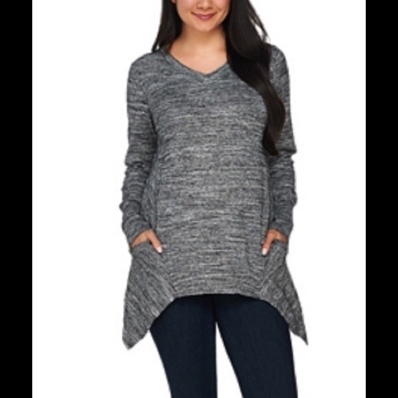 LOGO by Lori Goldstein Sweaters - LOGO by Lori Goldstein Melange Sweater